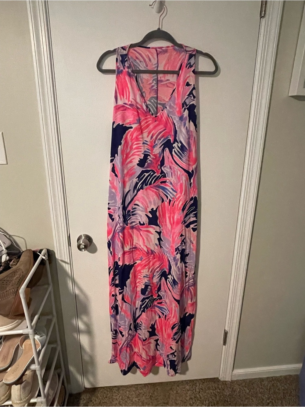 Lilly Pulitzer Pink & Blue Abstract Print Dress